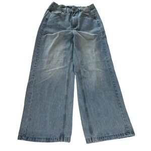J. Galt Shanghai Light Wash Wide Leg Baggy Jeans High Rise Size Small